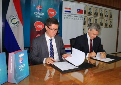 Acuerdo Específico de Cooperación Interinstitucional entre Nuestra Compañía y la Universidad Politécnica Taiwán Paraguay
