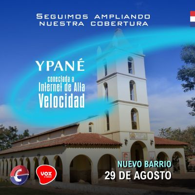 ¡Seguimos ampliando nuestra cobertura en la Ciudad de YPANE llegando a más barrios!